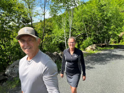 Jim and Beth Walking